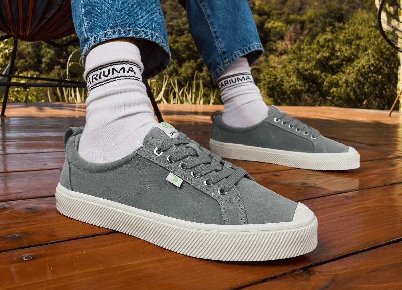 OCA Low Cloud Grey Suede Sneaker Men