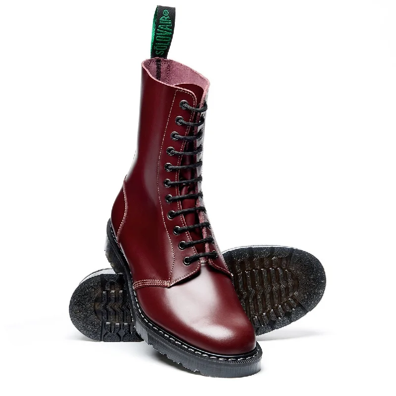 Oxblood Hi-Shine 11 Eye Astronaut Boot