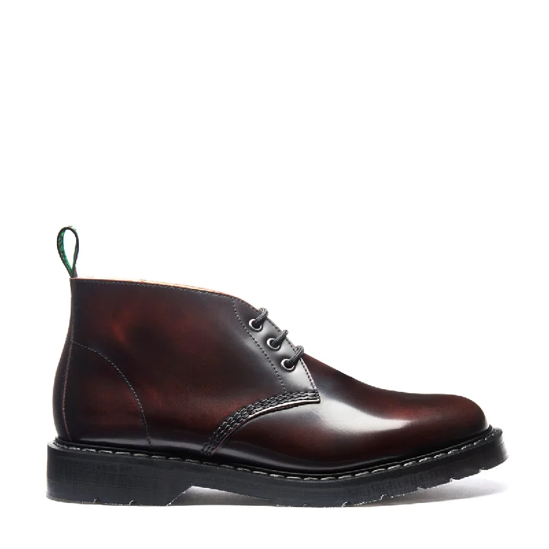 Burgundy Rub-Off 3 Eye Chukka Boot