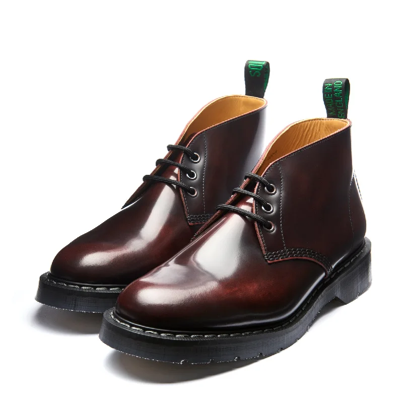 Burgundy Rub-Off 3 Eye Chukka Boot