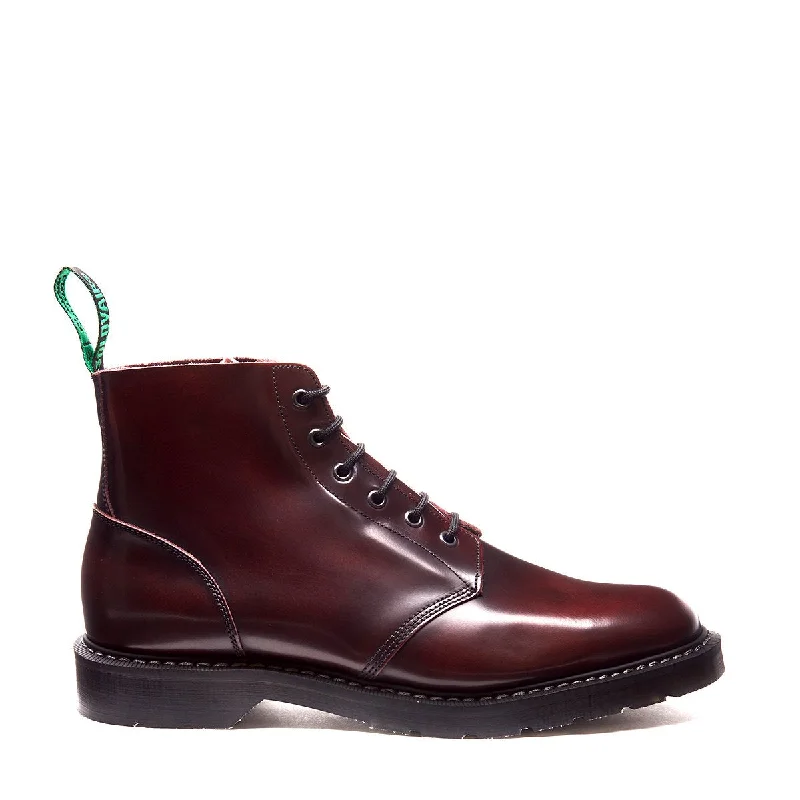 Burgundy Rub-Off 6 Eye Astronaut Boot