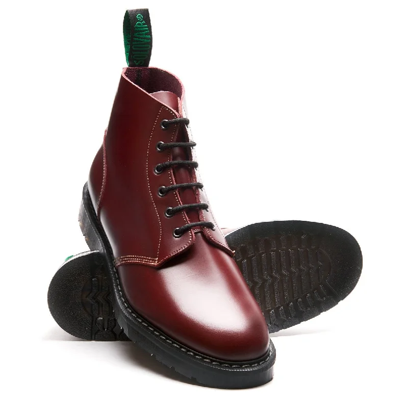 Oxblood Hi-Shine 6 Eye Astronaut Boot