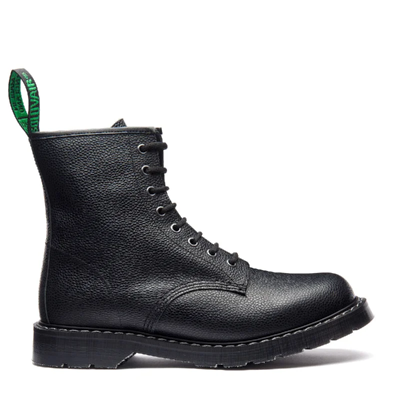 Black Country Calf Grain 8 Eye Derby Boot