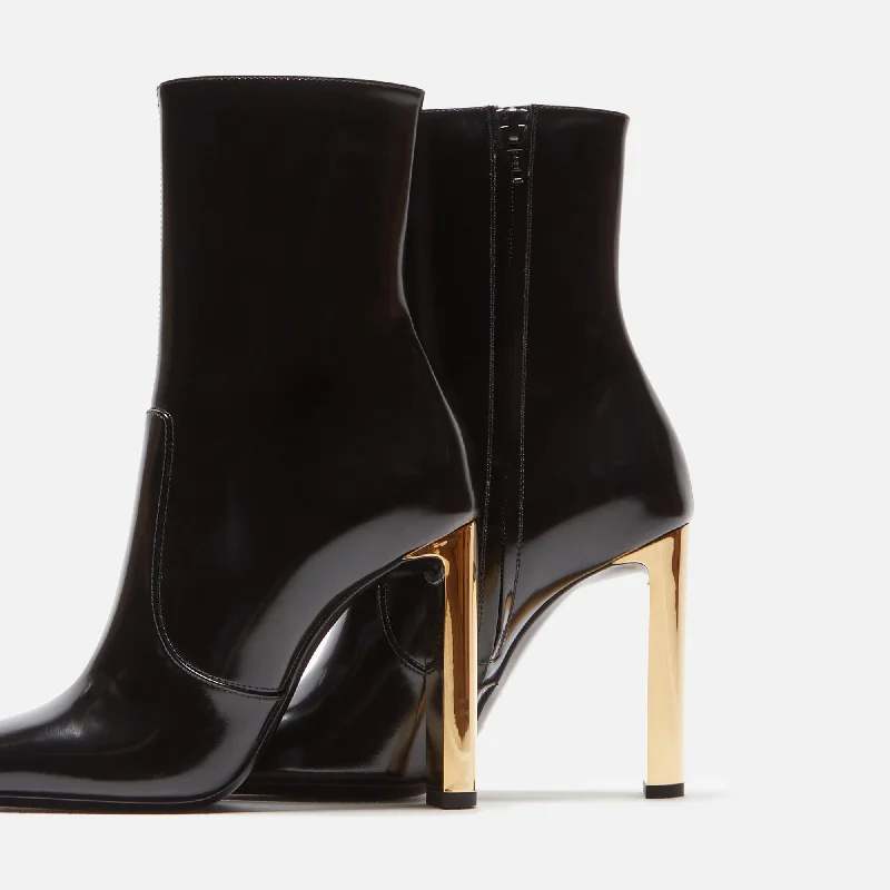 Saint Laurent Auteuil 105 Bootie Spazzolato Noir - Black