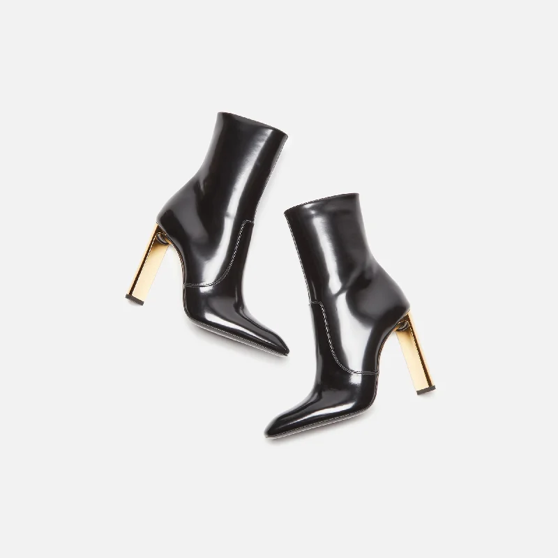 Saint Laurent Auteuil 105 Bootie Spazzolato Noir - Black