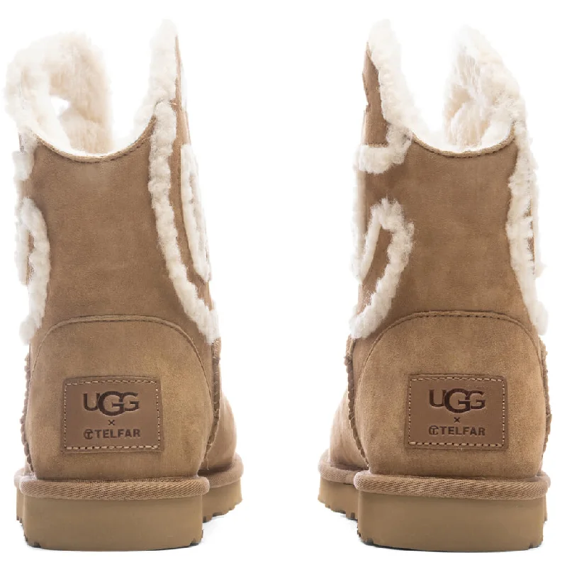 UGG x Telfar Logo Mini Boot - Chestnut