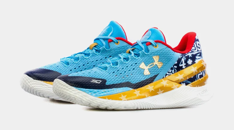 Curry 2 Low Flotro All Star Mens Basketball Shoes (Blue/Yellow)