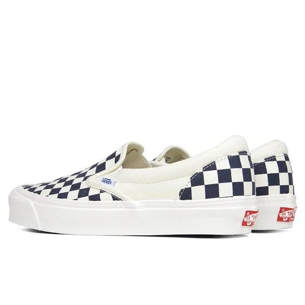 OG Classic Slip-LX Checkerboard - White/Navy