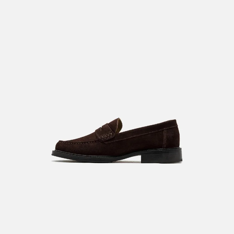 VINNY's Yardee Mocassin Loafer - Brown Suede