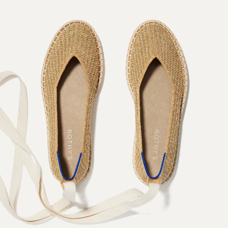 The Espadrille - Gold Stripe