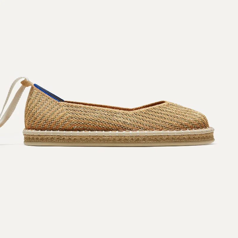 The Espadrille - Gold Stripe