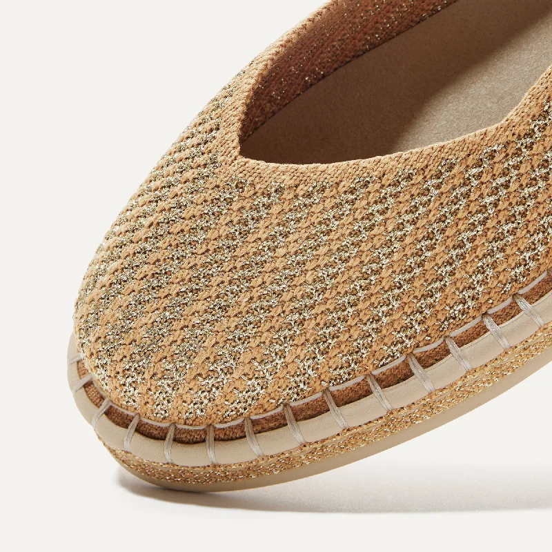 The Espadrille - Gold Stripe